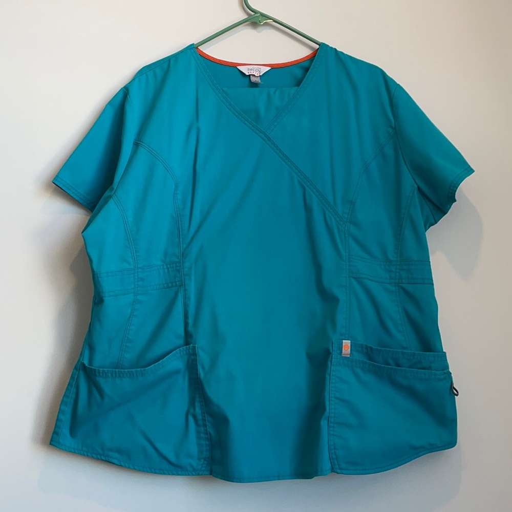 Code Happy aqua set of scrubs